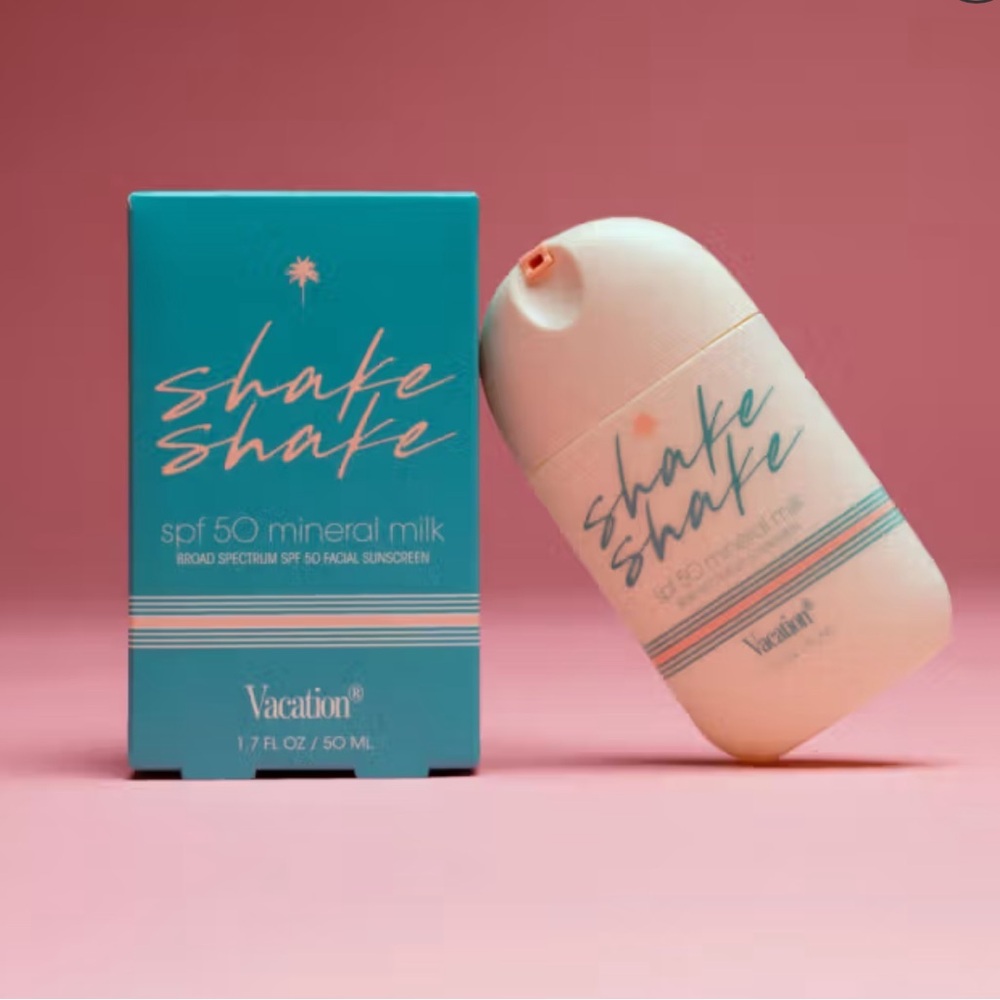 Vacation Shake Shake SPF 50 Mineral Milk Facial Sunscreen Lightweight 1.7 oz